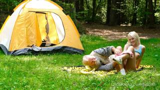 Teen goes wild camping and fucks an old man Teen goes wild camping and fucks an old man