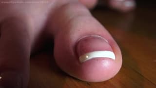 Foot fetishist with her boyfriend Brunette , Foot Fetish, Full HD