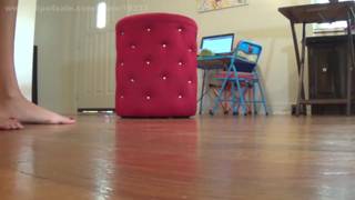 Sexy brunette seduces with her feet Sexy brunette seduces with her feet