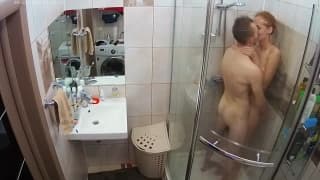 Fucking in the shower to get even hornier Fucking in the shower to get even hornier