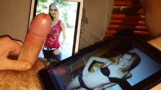 Hot girls on your tablet while jerking off