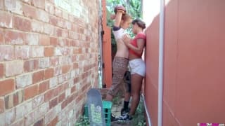 Skate lesbian martes fuck in an alley Skate lesbian martes fuck in an alley