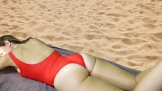 Ashley sucks your dick in the beach Ashley sucks your dick in the beach
