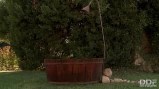 Danielle Maye and Krystal Webb lesbian sex in the backyard Danielle Maye and Krystal Webb lesbian sex in the backyard