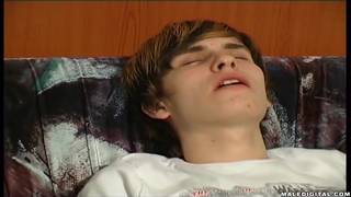 Gay twink rubs himself off and gets excited Gay twink rubs himself off and gets excited