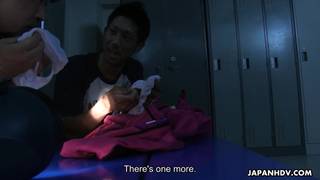 Sayaka Aishiro lifts her little ass for her boyfriend to excite her