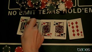 Naked poker game night with Molly Stewart and Alexis Tae