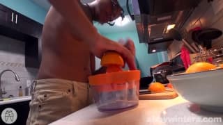 Horny Kelsey T masturbates by herself in the kitchen Horny Kelsey T masturbates by herself in the kitchen