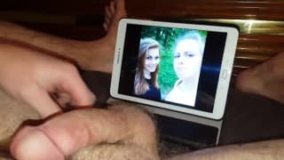 Guy likes to jerk while he looks at pictures Guy likes to jerk while he looks at pictures