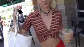 Stunning blonde model fucked at photoshoot Stunning blonde model fucked at photoshoot