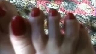 A mature woman in a pantyhose for foot fetish A mature woman in a pantyhose for foot fetish
