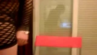 Trans teases us in sexy lingerie Trans teases us in sexy lingerie