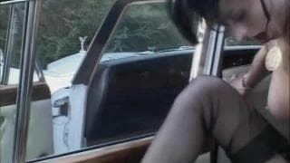 Mature brunette sucks and fucks in the car Mature brunette sucks and fucks in the car