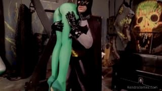 Batman dominating Poison Ivy and her sexy ass Batman dominating Poison Ivy and her sexy ass