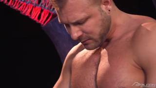 Young guy get's to serve a muscular DILF Young guy get's to serve a muscular DILF