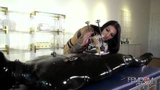 BDSM submissive gets his dick milked BDSM submissive gets his dick milked