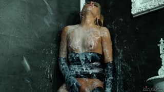 Blonde lady experienced the gloryhole pleasure Blonde lady experienced the gloryhole pleasure