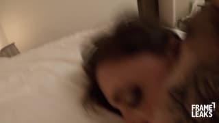 He's having dinner with this brunette and she wants to fuck him He's having dinner with this brunette and she wants to fuck him