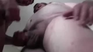 Excited gay man lets an Asian caress his body Excited gay man lets an Asian caress his body