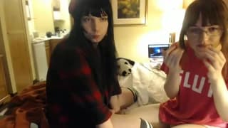 Two Tgirl friends who enjoy getting excited together Two Tgirl friends who enjoy getting excited together