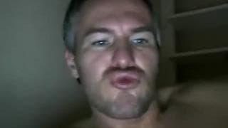 Sexy daddy is jerking off to cum on himself Sexy daddy is jerking off to cum on himself