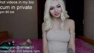 Sexy blonde Tgirl is showing off her big tits and cock Sexy blonde Tgirl is showing off her big tits and cock