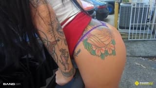 Bawdy Lilith Morningstar gets slammed in the garage Bawdy Lilith Morningstar gets slammed in the garage