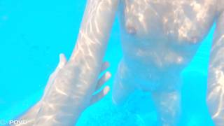 POV of a blowjob in a pool with a very sexy woman!