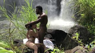 Lena Paul gets her pussy fucked near a waterfall Lena Paul gets her pussy fucked near a waterfall