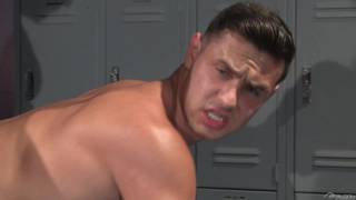 Nick Sterling and Josh Conners ass fucking in the locker room Brunette, Anal , Muscular, Full HD, Pornstar