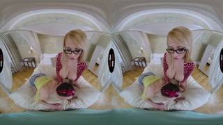 A VR threesome with everything for us to see Blonde, POV , Natural Big Tits, Full HD, Threesome , UHD 4K