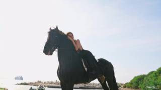 Adelle Torres rides a stallion and shows us everything