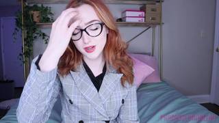 A redhead with a hairy pussy give us a show A redhead with a hairy pussy give us a show