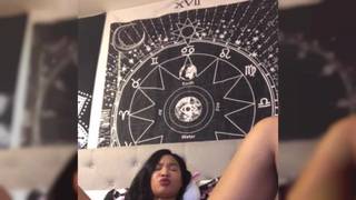 Honey Gold really feels good on her couch Honey Gold really feels good on her couch