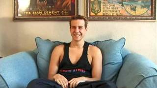 Young man jerks off and takes a shower