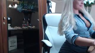 Busty blonde is happy when she masturbates Busty blonde is happy when she masturbates