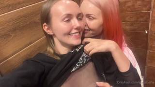 Beautiful skinny women make lesbian love Beautiful skinny women make lesbian love