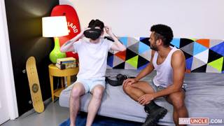 Myott Hunter and Jordan Pax trying VR sex Myott Hunter and Jordan Pax trying VR sex