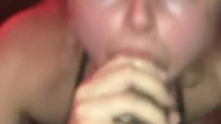 Interracial gangbang with amateur whore