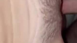 Amateur sulty sult lies on the bed with her rolled eyes