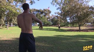 Peter bottoms for Tim in this real bareback video