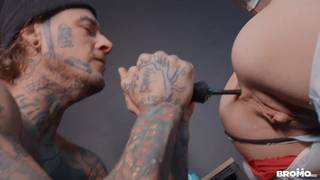 Twink Austin Spears dominated by tattooed Bo Sinn then fucked hard