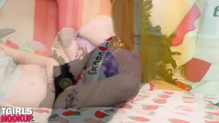 A tranny who'll take anything up her ass for pleasure A tranny who'll take anything up her ass for pleasure