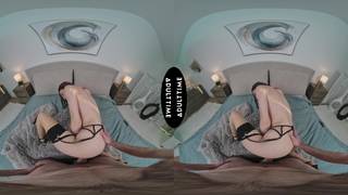 Passionate upclose fucking with Maya Woulfe VR Brunette , Small Tits, Stockings