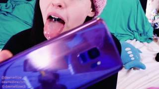 Curious girl experimenting with newly purchased sex toys Curious girl experimenting with newly purchased sex toys