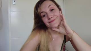 She masturbates in the bathroom and all over the house