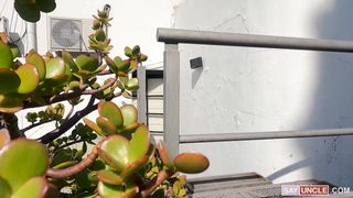 Latino muscular man giving each other a blowjob and double handjob!