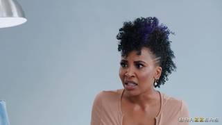 To save her marriage, black goddess Demi Sutra gets to fuck Lucas