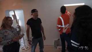 The girl always had the idea of fucking a house builder