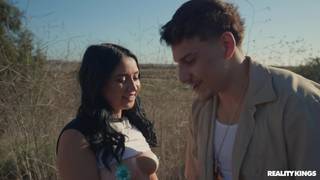After painting, Victor Ray and Ophelia Purr fuck hard in the outdoors Blowjob, Brunette , XXX Scenario, Outdoor